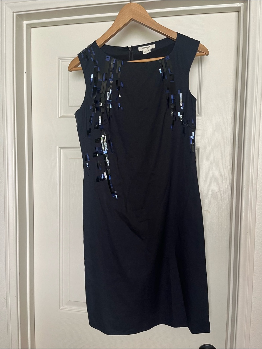 Helmut Lang Blue Sequined Dress (Size 0)